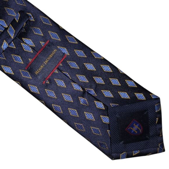 HENRY JACOBSON SILK TIE - Picture 2 of 6